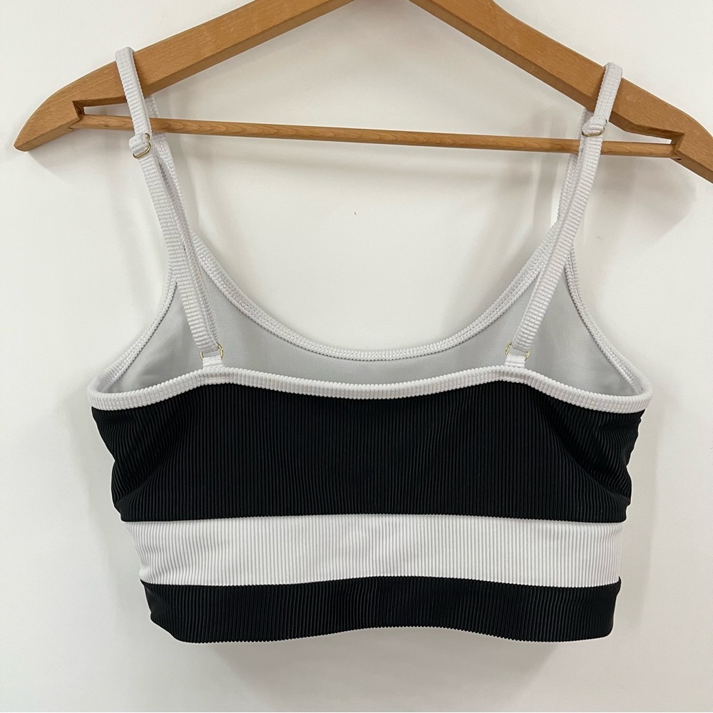 Beachriot M set bra leggings Colorblock black 0864 white ribbed beach riot sport - Picture 5 of 14